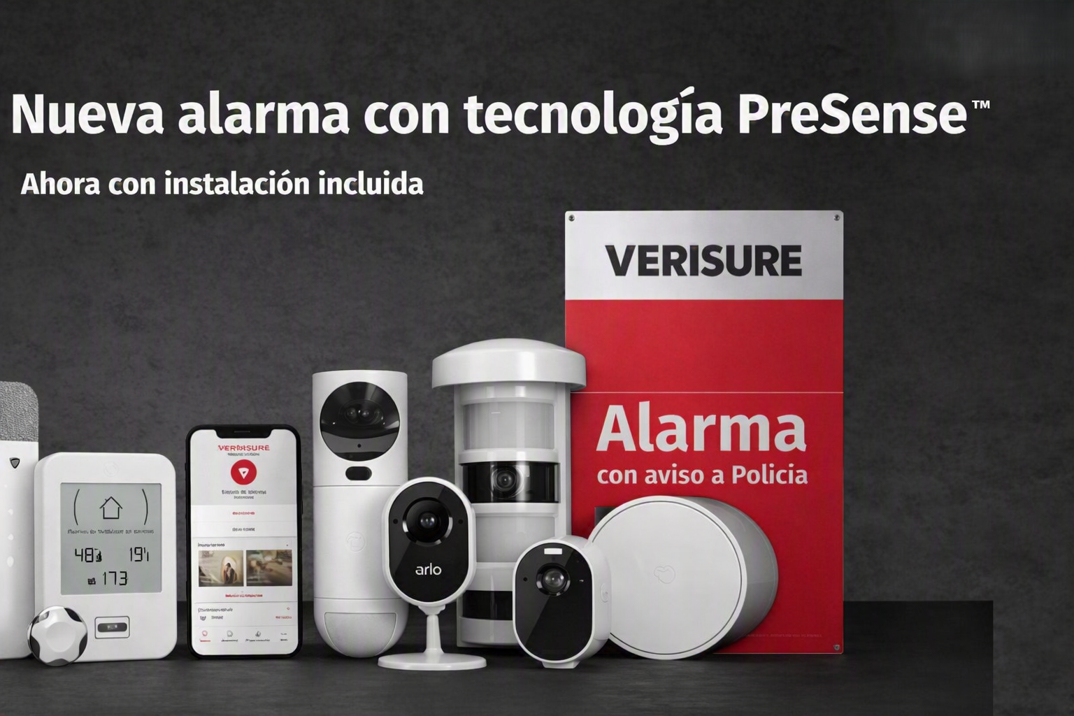 Sistemas de alarma VERISURE para la protección de viviendas y negocios.